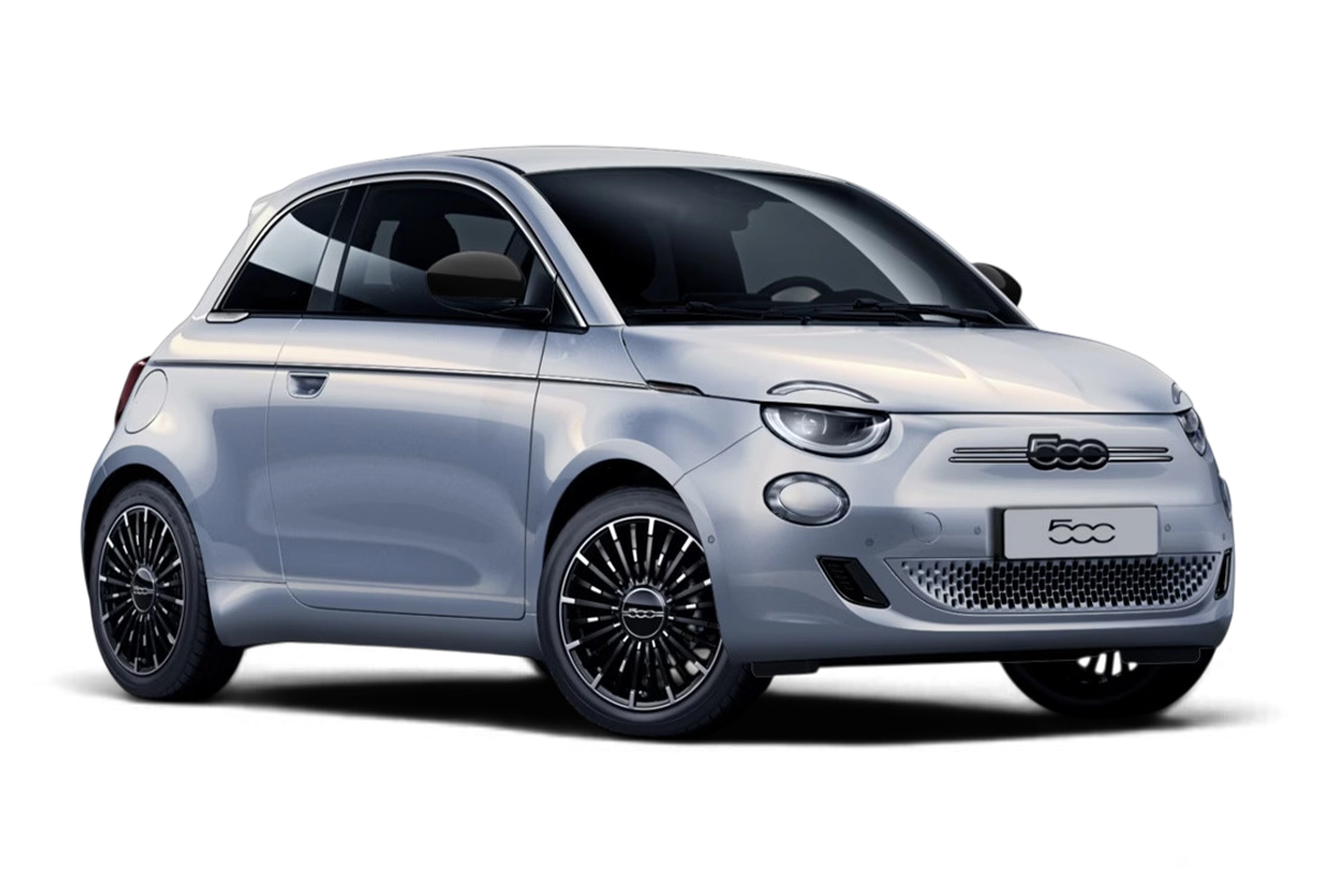 FIAT 500e von der Seite