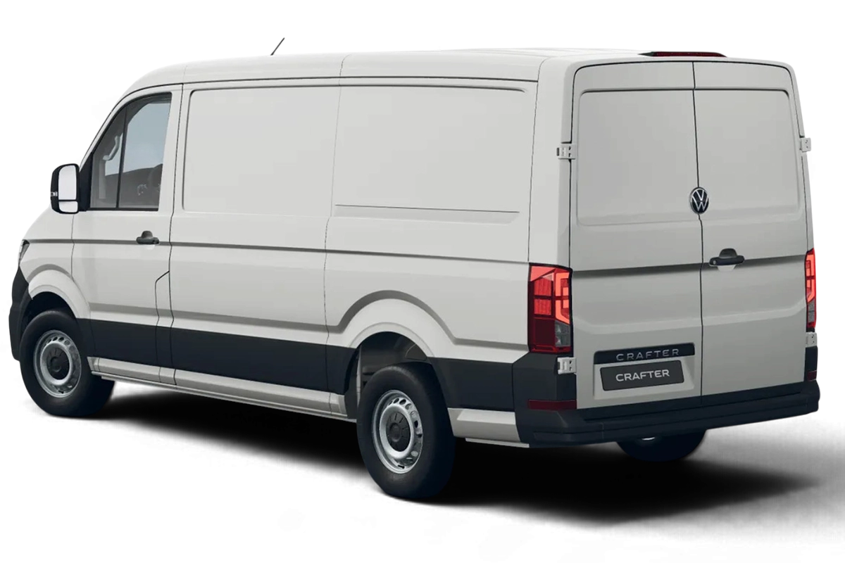 VW Crafter Kasten von hinten