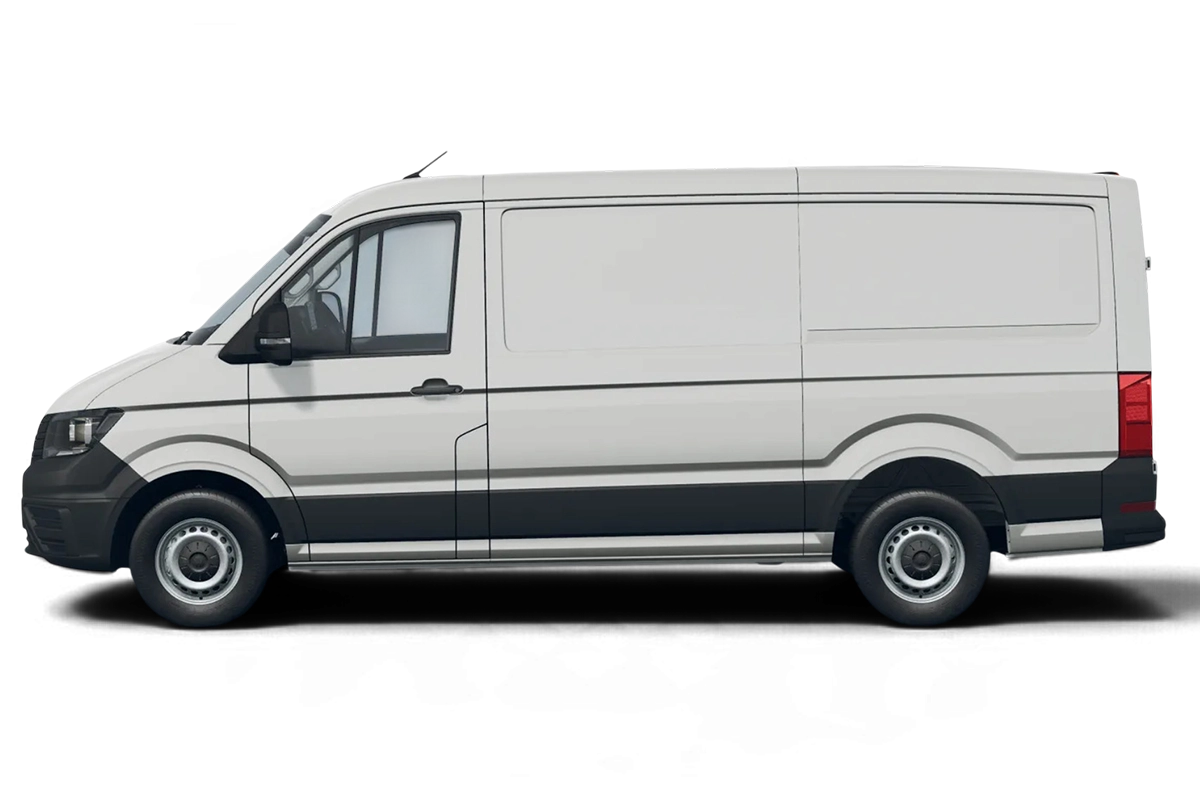 VW Crafter Kasten von der Seite
