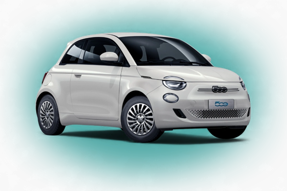FIAT 500e dreiviertel Frontansicht