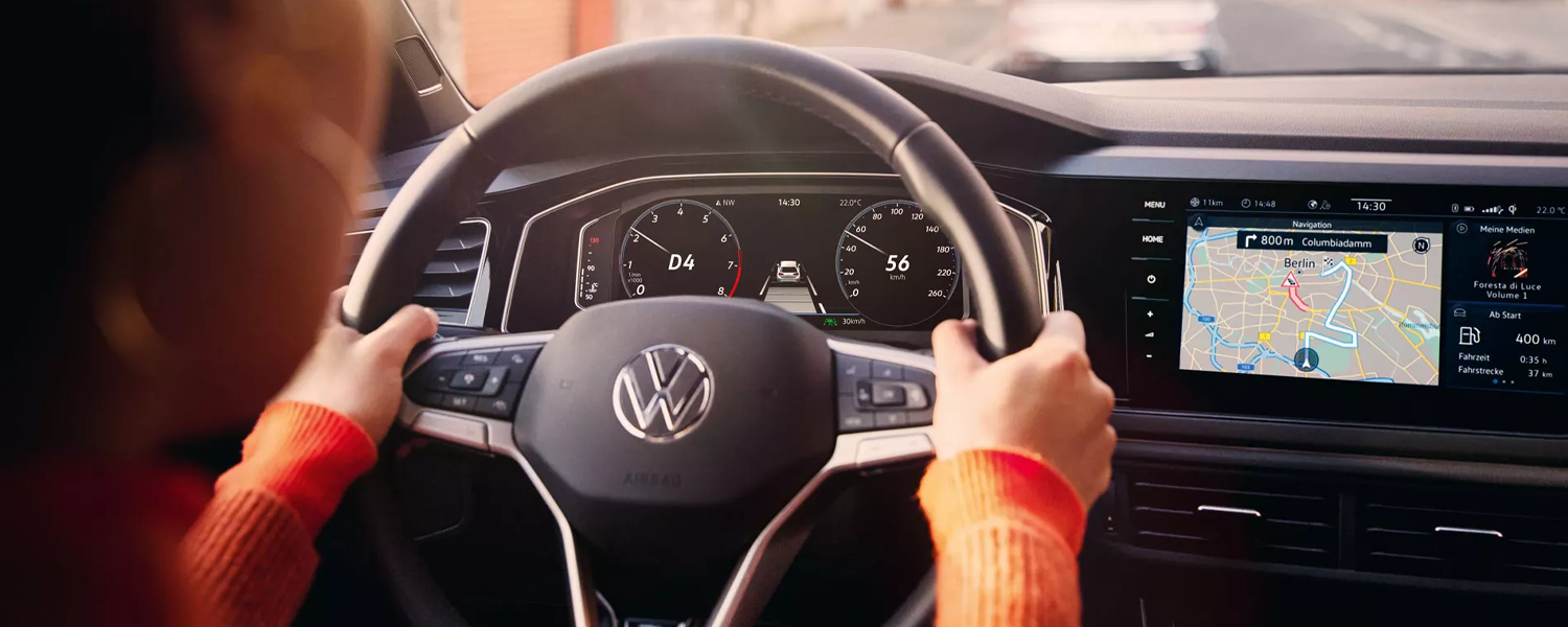 Ausschnitt VW Polo Lenkrad